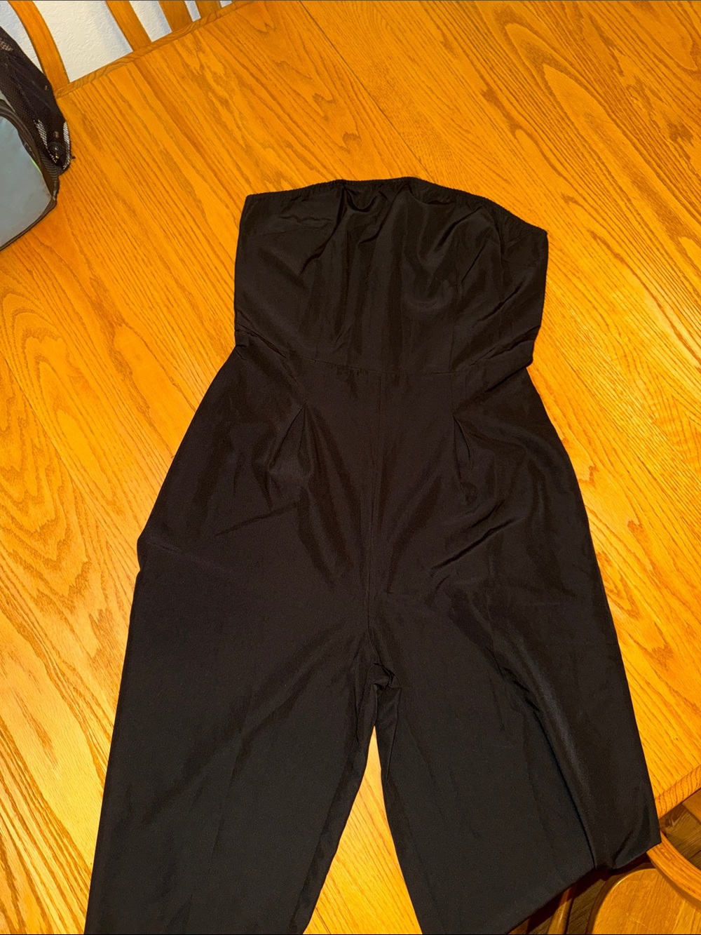Black Strapless Jumpsuit - Women Pants & Jumpsuits